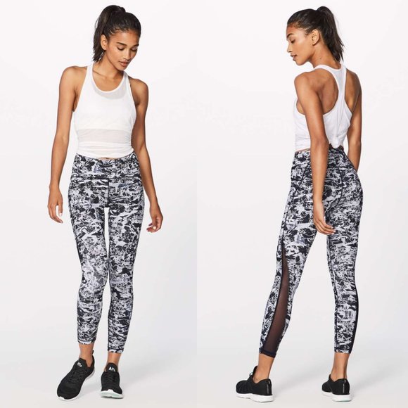 lululemon athletica Pants - Lululemon Interlaced Starlight Print High Rise Train Times 7/8 Pants